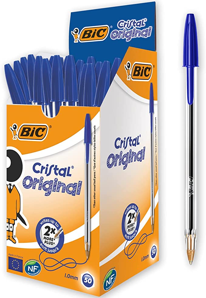 BIC CRISTAL ORIGINAL BALL PEN MEDIUM BLUE